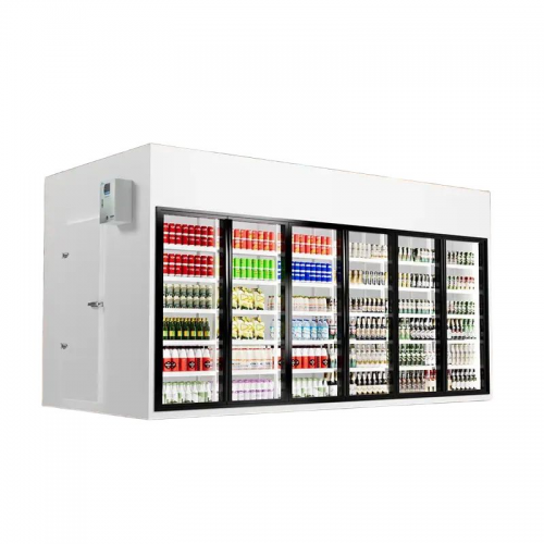 Supermsrket  Glass Door Walk in cooler  2~8℃